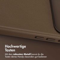 Accezz MagSafe Leather Backcover Apple iPhone 17 Pro - Kaffeebraun