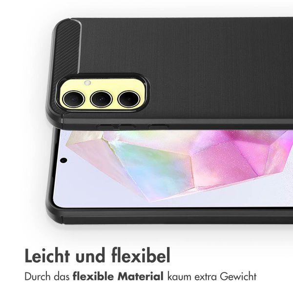 imoshion Brushed Back Cover für das Samsung Galaxy A35 - Schwarz