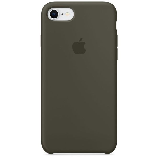 Apple Silikon-Case für das iPhone SE (2022 / 2020) / 8 / 7 - Dark Olive