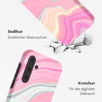 Selencia Vivid Back Cover Samsung Galaxy A55 - Pastel Lipstick Marble