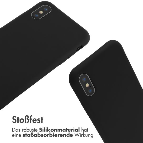 imoshion SilikonHülle mit Band Apple iPhone X / Xs - Schwarz