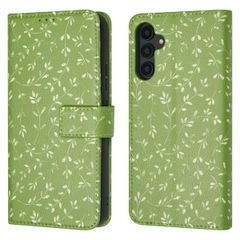 imoshion Design Klapphülle Samsung Galaxy A54 (5G) - Green Flowers