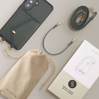 Selencia Sera HandyHülle mit Kordel und Umschlag-Kartenhalter Samsung Galaxy A37 (5G) - Sage Green