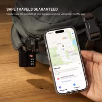 Fixed Tag Lock mit Apple Find My Unterstützung - TSA Reiseschloss für den Koffer - Schwarz