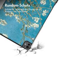 imoshion Design Trifold Klaphülle Apple iPad Pro 13 (2024) M4 - Green Plant