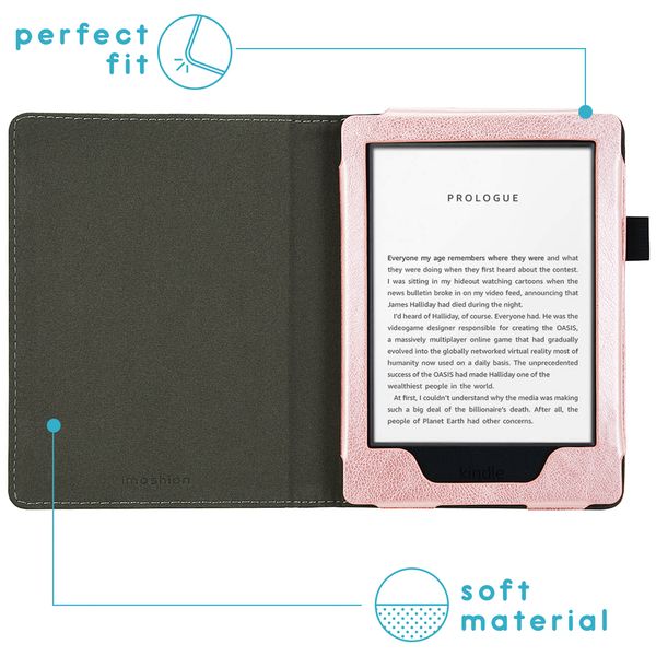 imoshion Vegan Leather Klapphülle Amazon Kindle 10 - Roségold