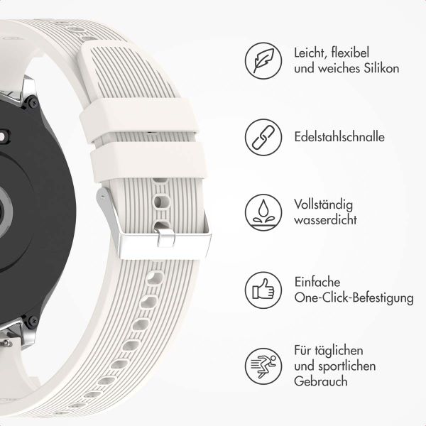 imoshion Silikonband für das OnePlus Watch 3 / 2 / 2R / Oppo Watch X2 / X - Beige