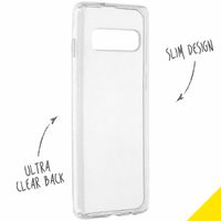 Accezz Clear TPU Backcover Samsung Galaxy S10 - Transparent