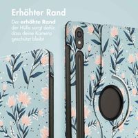 imoshion 360° drehbare Design Klapphülle Samsung Galaxy Tab S9 11.0 Zoll - Flowers