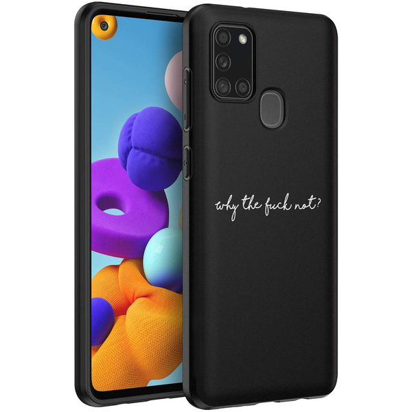 imoshion Design Hülle Samsung Galaxy A21s - Why The Fuck Not