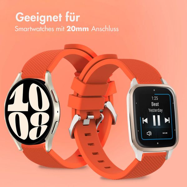 imoshion Flexibles Silikonarmband für das Samsung Galaxy Watch 7 40/44 mm - Orange