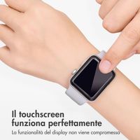 Accezz 2x Displayschutzfolie mit Applikator für die Apple Watch Series 4-6 / SE - 44 mm