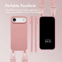 Selencia SilikonHülle mit abnehmbarem Band Apple iPhone Air - Sand Pink