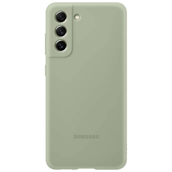 Samsung Original Silikon Cover für das Galaxy S21 FE - Olive Green