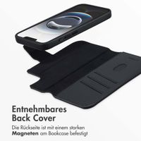 Accezz 2-in-1 Klapphülle aus Leder mit MagSafe Apple iPhone 16e - Onyx Black