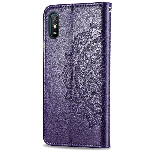 Mandala Klapphülle Xiaomi Redmi 9A - Violett