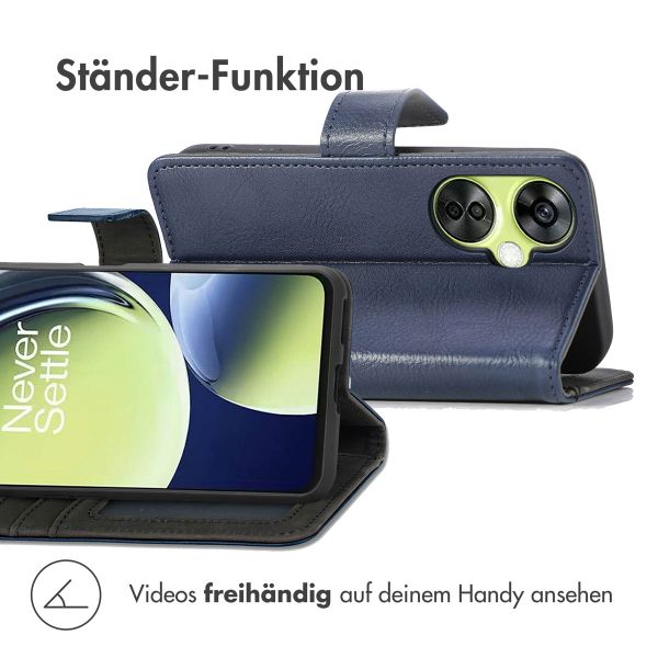 imoshion Luxuriöse Klapphülle OnePlus Nord CE 3 / CE 3 Lite - Dunkelblau