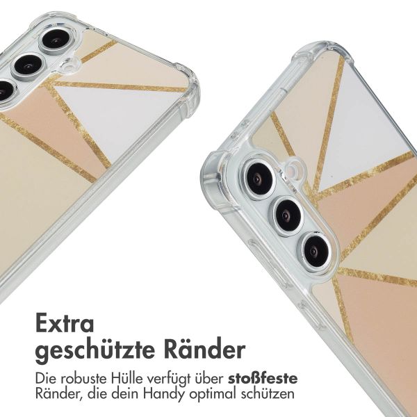 imoshion Design Hülle mit Band Samsung Galaxy S24 FE - Beige Graphic