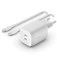 Belkin Boost↑Charge™ GaN Pro Adapter 2 Ports mit USB-C-Kabel - USB-C 65 W - Weiß