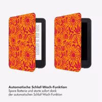 Selencia Vivid Klapphülle Kobo Clara Colour / Clara BW - Tropical Vibes Apricot
