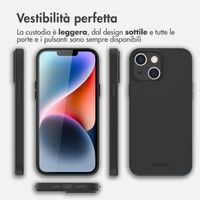 Accezz Leather Backcover mit MagSafe Apple iPhone 14 Plus - Schwarz
