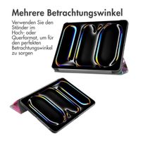 imoshion Design Trifold Klaphülle Apple iPad Pro 13 (2024) M4 - Floral Water Color