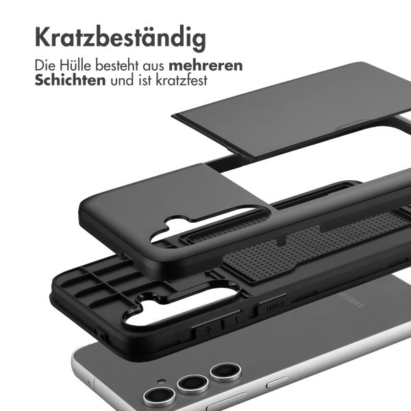 imoshion Backcover mit Kartenfach Samsung Galaxy S24 FE - Schwarz