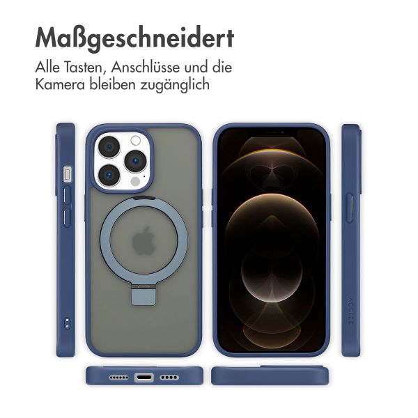 Accezz Ring Stand Backcover mit MagSafe Apple iPhone 13 Pro - Blau