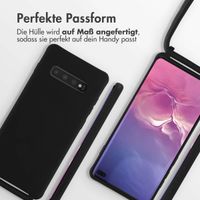imoshion SilikonHülle mit Band Samsung Galaxy S10 Plus - Schwarz