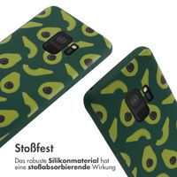 imoshion Silikonhülle design mit Band für das Samsung Galaxy S9 - Avocado Green