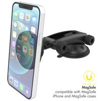 Accezz Handyhalterung für das Auto iPhone 12 - MagSafe - Armaturenbrett und Windschutzscheibe - magnetisch - schwarz