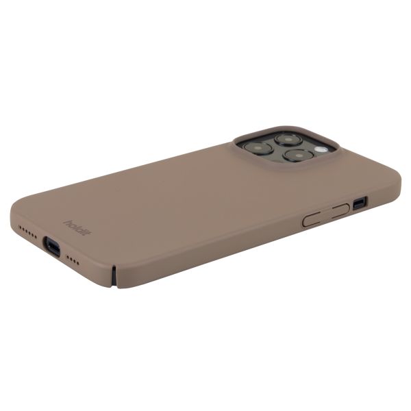 Holdit Slim Case für das iPhone 14 Pro Max - Mocha Brown