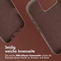 Accezz MagSafe Leather Backcover Apple iPhone 16 Pro - Kaffeebraun