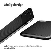 imoshion Carbon-Hülle für das iPhone SE (2020 / 2022) 8 / 7 - Schwarz