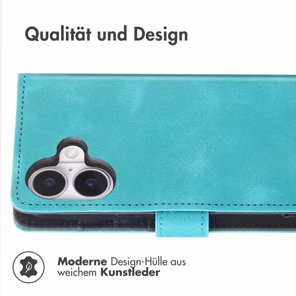 imoshion Klapphülle mit Kordel Apple iPhone 16 - Türkis