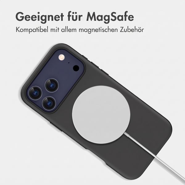 imoshion Color Backcover mit Thin MagSafe Ring Apple iPhone 17 Pro - Schwarz
