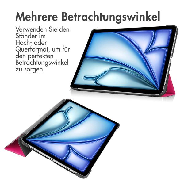 imoshion Design Trifold Klapphülle iPad Air 11 Zoll (2024) M2 / Air 5 (2022) / Air 4 (2020) - Dusty Rose