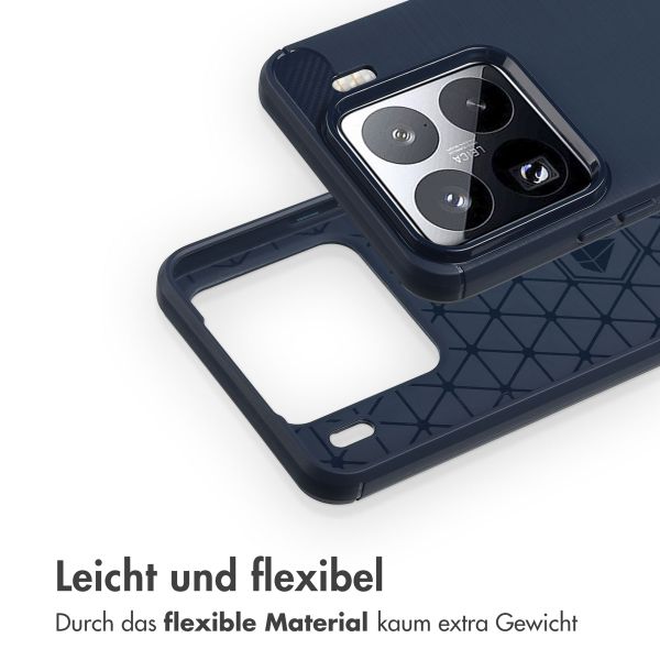 imoshion Brushed Back Cover Xiaomi 15 Pro - Dunkelblau