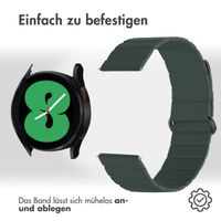 imoshion Magnetisches Lederarmband für die Samsung Galaxy Watch 7 (40/44 mm) - Grün
