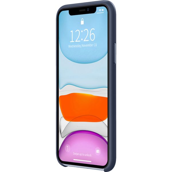 Valenta Luxe Leather Backcover für das iPhone 11 - Dunkelblau