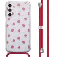 imoshion Design Hülle mit Band Samsung Galaxy A15 (5G) - Dusty Rose Connected Hearts
