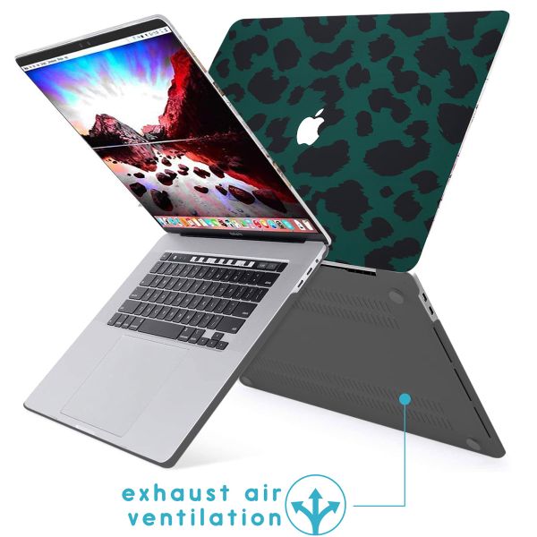 imoshion Design Laptop Cover für das MacBook Pro 16 Zoll (2019) - A2141 - Green Leopard