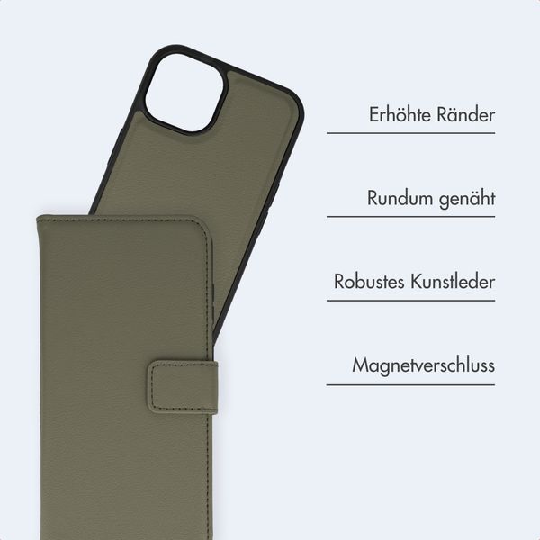 imoshion Herausnehmbare 2-in-1 Luxus-Bookcase Apple iPhone 13 - Grün