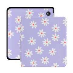 imoshion Design Slim Hard Case Sleepcover mit Stand Kobo Libra H2O - Flowers Distance