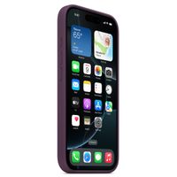 Apple Silikon-Case MagSafe für das Apple iPhone 16 Pro - Plum