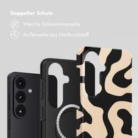 Selencia Vivid Rückabdeckung mit MagSafe Samsung Galaxy S26 Plus - Art Wave Black