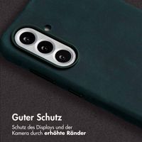 Accezz Vintage Leather Magsafe Backcover Samsung Galaxy A56 - Smokey Green