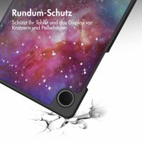 imoshion Design Trifold Klapphülle für das Samsung Galaxy Tab A9 8.7 Zoll - Space