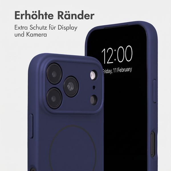 Accezz Grip Backcover mit MagSafe Apple iPhone 18 Pro / 17 Pro - Dunkelblau