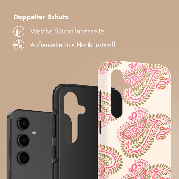 Selencia Vivid Back Cover Samsung Galaxy S24 FE - Paisley Blush